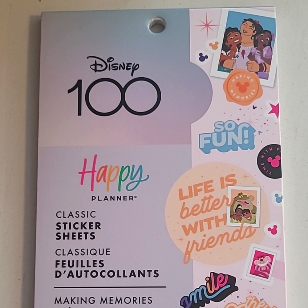 Disney 100 The Happy Planner Sticker Sheets